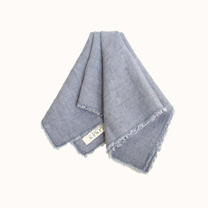Fringed Linen Napkins Set - Linen by Linen
