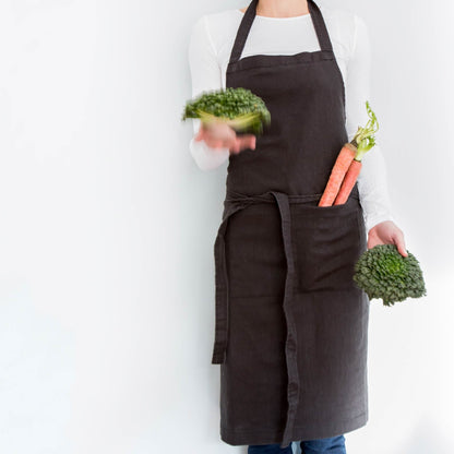 Linen Cotton Apron - Linen by Linen