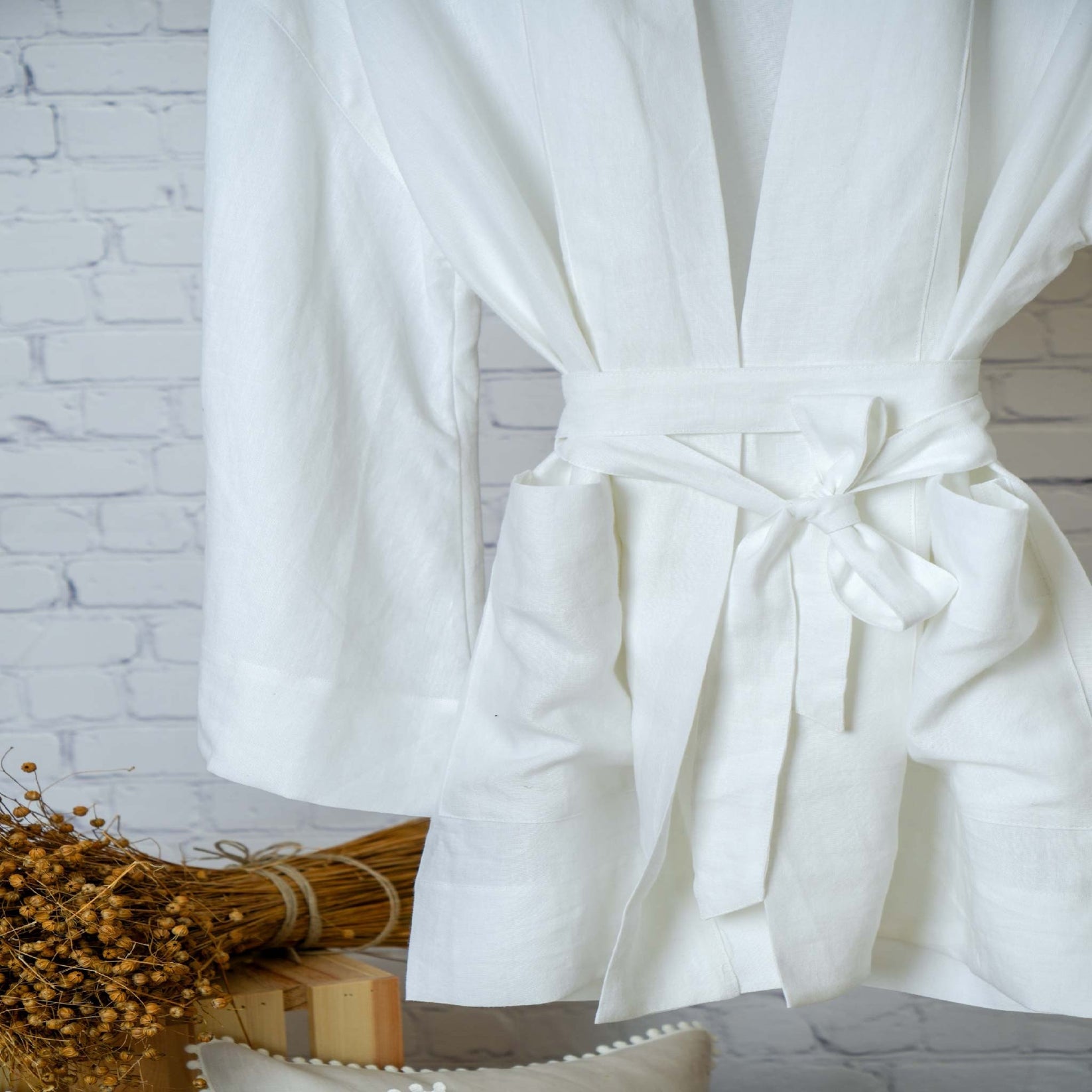 Linen Short Kimono | Linen by Linen